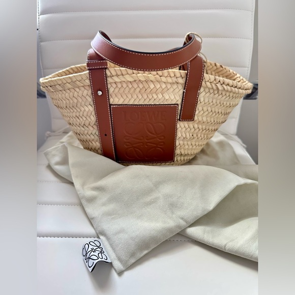 Small Basket bag in palm leaf and calfskin BRAND NEW- 100% authentic - Picture 3 of 6